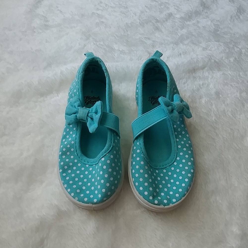 Faded Glory Girls Size 8 Slip on Shoes